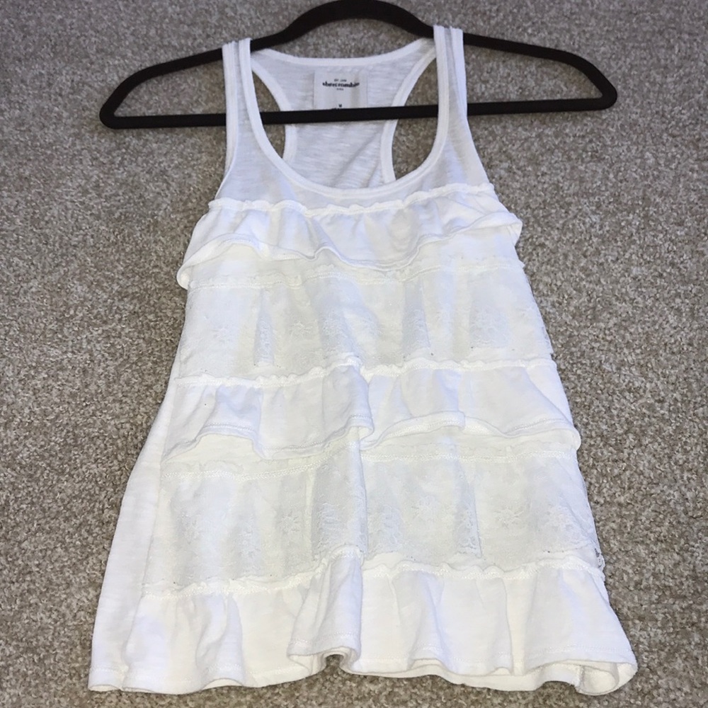 white abercrombie tank top